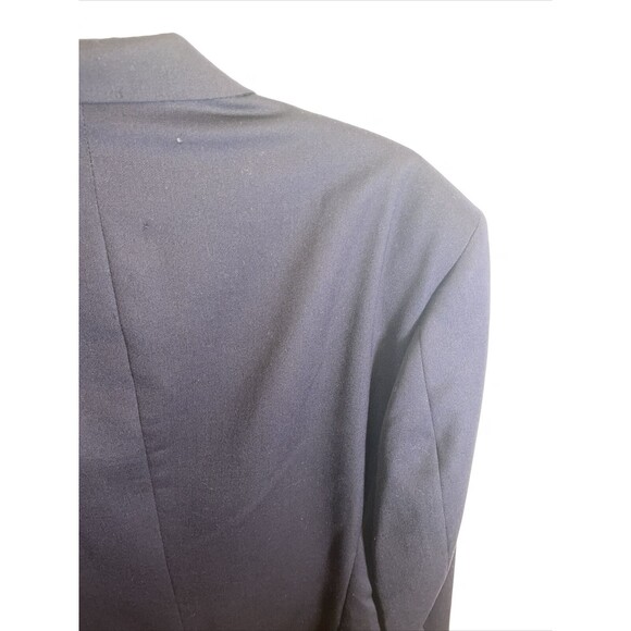 Pierre Cardin Suit Jacket Men’s Size 42L Blue 100% Worsted Wool Missing Button - Picture 10 of 12